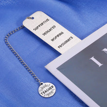 Load image into Gallery viewer, Teacher Gifts for Women Men from Students Graduation Gift Bookmark for Book Lovers Teachers Appreciation Week Gifts for Coach Professor Thank You Gift for Coworker Special Teacher Birthday Retirement

