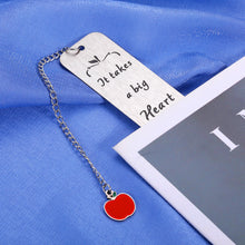 Load image into Gallery viewer, Teacher Appreciation Gifts for Book Lovers Bookmark for Kids Girls Boys Teacher Birthday Gifts for Coach Retirement Present for Tutor Principal Teachers Day Gifts for Friends Female with Charm Chain
