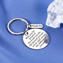 Load image into Gallery viewer, Coworker Leaving Gifts for Women Employee Thank You Gifts Inspirational Keychain for Men Colleague Team Appreciation Present from Boss Leaving Retirement Farewell May You be Proud of The Work You Do
