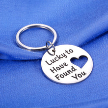 Load image into Gallery viewer, Keychain for Boyfriend Gifts from Girlfriend Valentines Day Gifts for Him Her Couples Gifts for Husband and Wife Christmas Gift Ideas for Women Birthday Gifts for Men Hubby Wifey Gifts Anniversary
