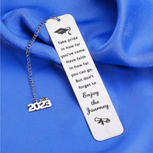 Load image into Gallery viewer, Class of 2023 Graduation Gifts for Her Him Inspirational Bookmarks for Book Lovers Middle High School College Graduation Gifts for Girls Boys Christmas Gifts 2023 Grad Gifts for Women Men Master PHD
