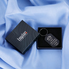 Load image into Gallery viewer, Trucker Drive Safe Keychain for Him Her Funny Keyring Gifts Because I Love You for Couple Boyfriend Son Daughter BFF Birthday Valentines Christmas Thanksgiving Mother’s Father’s Day Black
