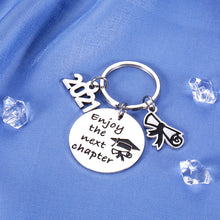 Load image into Gallery viewer, College Graduation Gifts for Her Him 2021 Grad Keychain for College Graduation Gifts for College Students Females High School Graduation Gifts for Seniors Women Teen Boys Girls Enjoy The Next Chapter
