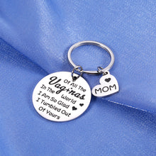 Load image into Gallery viewer, Birthday Gifts for Mom Mothers Day Gifts from Daughter Son Kids Funny Keychain New Mom Gifts for Women First Mothers Day Gifts for Mommy Mama Mother of the Bride Gifts Wedding Christmas Thanksgiving
