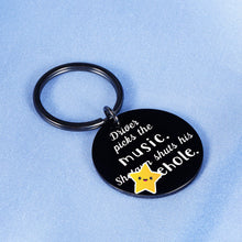 Load image into Gallery viewer, Funny Supernatural Fan Keychain Christmas Gifts for Music Lover Best Friend Brother Birthday Key Chain Supernatural Inspired SPN TV Show Merchandise Driver Picks The Music Shotgun Shuts His Cakehole
