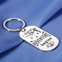 Load image into Gallery viewer, Grad Gift for Her Him 2021 Inspirational Keychain for Boys Girls Women Men Senior High School College Grad Sister for Son Daughter Niece from Mom Dad Aunt for Nurse Student Best Friend PHD
