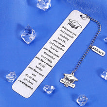 Load image into Gallery viewer, Grad Gifts Inspirational Bookmark for Women Men Class of 2023 Graduation Gifts for College Students Females Male University Middle High School Graduates Best Friends Gifts Christmas Brave Accessory
