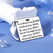 Load image into Gallery viewer, Outlander Gifts for Women Love Keychain for Boyfriend from Girlfriend Wedding Present for Wife Husband Engagement Gift for Bride Groom Fiance Fiancee Celtic Wedding Vows for My Sassenach
