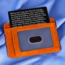 Load image into Gallery viewer, New Daddy Gifts for Men from Wife Wallet Insert Card for First Time Fathers Day Gifts Dad to Be New Baby Birth Pregnancy Announcement for Him Expectant Dad Daddy Birthday Mini Love Note
