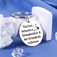 Load image into Gallery viewer, Grandma Gifts for Her Keychain Nana Gifts for Grandma Christmas Gifts Grandmother Birthday Gifts from Granddaughter Grandson Grandkids Granny Gifts from Grandchildren Gigi Gifts for Grandma Keyring
