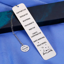 Load image into Gallery viewer, Teacher Gifts for Women Men from Students Graduation Gift Bookmark for Book Lovers Teachers Appreciation Week Gifts for Coach Professor Thank You Gift for Coworker Special Teacher Birthday Retirement
