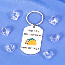 Load image into Gallery viewer, Husband Gifts from Wife Naughty Keychain Funny Valentine Gifts for Husband on Anniversary Present for Boyfriend Gifts for Birthday Soulmate Gifts for Hubby Fiance Lover Taco Gifts from Wifey Fiancee
