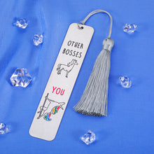 Load image into Gallery viewer, Boss Lady Gifts for Women Boss Gifts for Men Unicorn Bookmark Funny Stocking Stuffers for Mentor Manager Supervisor from Coworker Christmas Gifts for Boss Going Away Leaving Retirement Farewell
