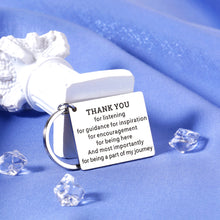 Load image into Gallery viewer, Thank You Gifts for Women Christmas Gift for Boss Mentor Keychain Supervisor Leader Appreciation Present for Boss Lady Coach Teacher Retirement Gifts for Coworkers Leaving Going Away Birthday Keyring
