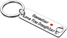 Load image into Gallery viewer, Valentines Gifts for Daughter from Mom Dad Parent Birthday Keychain for Teen Girl Graduation Women Daughter in Law Wedding Presents from Step Mother Remember I Love You Keyring Christmas
