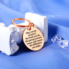 Load image into Gallery viewer, Christmas Gifts for Coworkers Motivational Team Gifts for Employee Appreciation Gifts Thank You Keychain for Boss Day Gifts Holiday Gifts for Coworkers Leaving Gifts for Women Nurse Teacher Retirement
