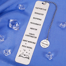 Load image into Gallery viewer, Teacher Gifts for Women Men from Students Graduation Gift Bookmark for Book Lovers Teachers Appreciation Week Gifts for Coach Professor Thank You Gift for Coworker Special Teacher Birthday Retirement
