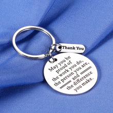 Load image into Gallery viewer, Coworker Leaving Gifts for Women Employee Thank You Gifts Inspirational Keychain for Men Colleague Team Appreciation Present from Boss Leaving Retirement Farewell May You be Proud of The Work You Do
