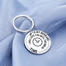 Load image into Gallery viewer, to My Husband Gift Romantic Keychain for Him Men Hubby Fiancé Dad Boyfriend Bf from Her Women Fiancée Wife Girlfriend Gf Birthday Thanksgiving Anniversary Valentines Xmas Wedding Christmas Day
