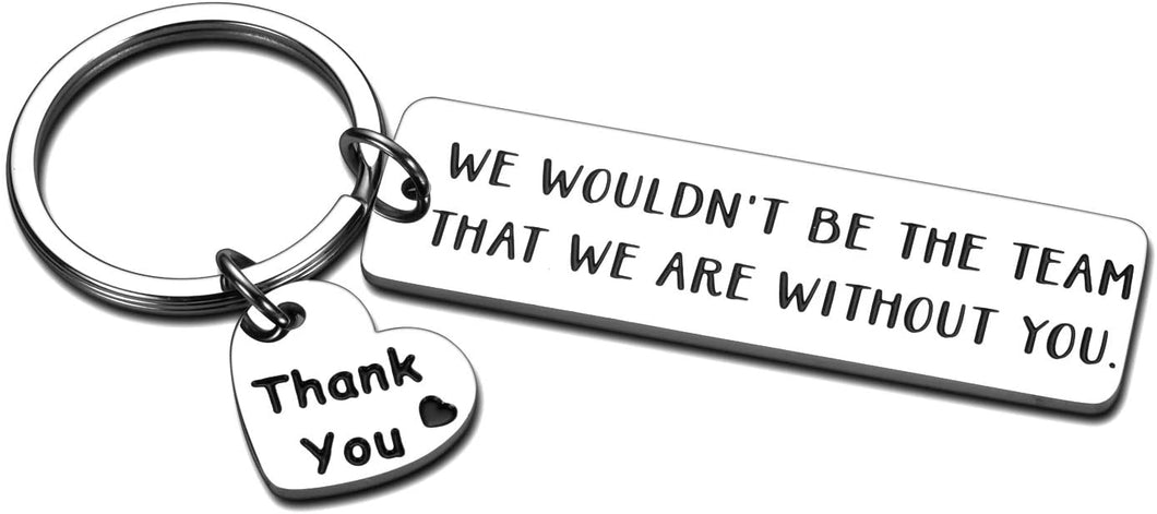 Boss Coach Thank You Keychain Gifts for Mentor Instructor Supervisor Christmas Birthday Appreciation from Basketball Soccer Baseball Player Swimming Team Members for Coworker Employee Going Away