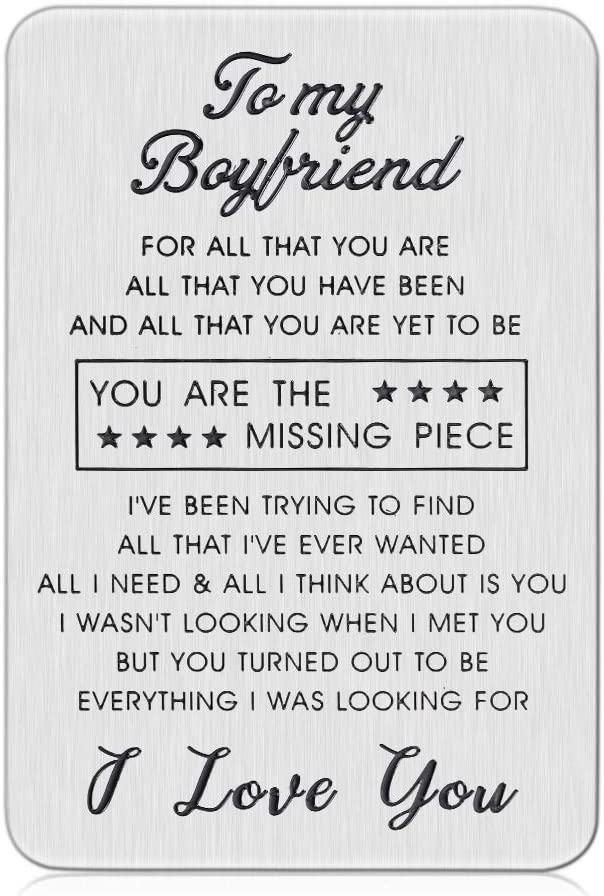 Wallet Insert Card for Boyfriend Valentine Gifts for My Man Him Husband to Be Birthday from Girlfriend Wife Wedding Anniversary Mini Love Note Future Hubby Groom Fiance Couple Engagement Present