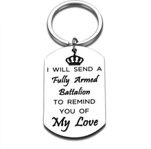 Load image into Gallery viewer, King George Hamilton Gifts Christmas Love Keychain for Musician Theater Fans Valentines Day Hamilton Musical Merchandise Broadway American Musical Inspired Funny Novelty for Teen Girls Birthday
