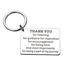 Load image into Gallery viewer, Thank You Gifts for Women Christmas Gift for Boss Mentor Keychain Supervisor Leader Appreciation Present for Boss Lady Coach Teacher Retirement Gifts for Coworkers Leaving Going Away Birthday Keyring
