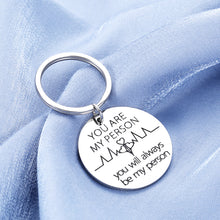 Load image into Gallery viewer, Best Friend Keychain Gift for BFF Sister Besties Teen Girl Women Friendship on Birthday Graduation Christmas You Are My Person Couple Key Charm for Lover Girlfriend Wife
