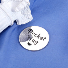 Load image into Gallery viewer, Long Distance Gifts Pocket Hug Token Christmas Gifts for Teenage Girls Boys Birthday Gifts for Friends Female Inspirational Gifts for Women Men Graduation Gifts Bestie Gift Lockdown Coin Double-Sided
