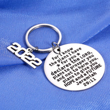 Load image into Gallery viewer, College Graduation Gifts for Her Him Bible Verse Inspirational Keychain High School Senior 2022 Graduates Gifts for Daughter Son Medical Nursing Students Graduation Gifts for Best Friends Teenagers
