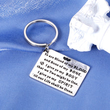 Load image into Gallery viewer, Outlander Gifts for Women Love Keychain for Boyfriend from Girlfriend Wedding Present for Wife Husband Engagement Gift for Bride Groom Fiance Fiancee Celtic Wedding Vows for My Sassenach
