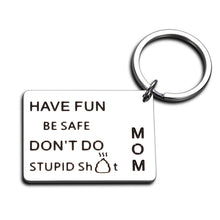 Load image into Gallery viewer, Christmas Gifts for Teenage Girls Boys Funny Don&#39;t Do Stupid Keychain Birthday Gifts for Son Adult from Mom Back to School Gifts for Daughter Senior 2022 Mother to Kids Gag Gifts Sweet 16 Present
