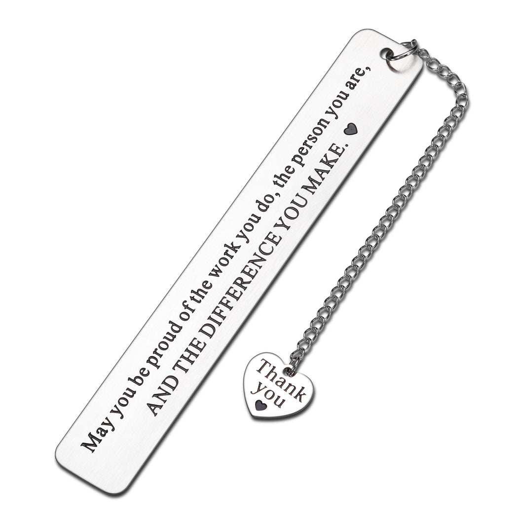 Coworker Thank You Gifts for Women Men Appreciation Gifts for Boss Day Inspirational Bookmark Coworker Leaving Gifts for Colleague Friend Female Retirement Gifts May You Be Proud of The Work You Do