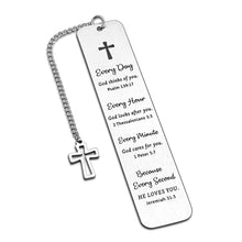 Load image into Gallery viewer, Christian Gifts for Women Men Bible Verse Bookmarks for Book Lovers Religious Gifts for Women Friends Inspirational Gifts for Women Stocking Stuffers for Teens Baptism Gifts for Boys Girls Kids
