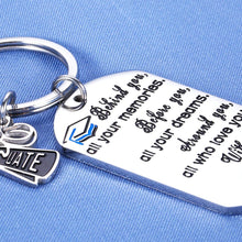 Load image into Gallery viewer, Graduation Gifts for Her Him Inspirational Keychain for Class 2021 Behind You All Your Memories Keychain for Women Best Friend Graduate Christmas Present College Boys Girls Daughter Son Birthday Gift
