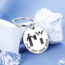 Load image into Gallery viewer, Best Friend Keychains Funny Gifts for BFF Besties Women Men Him Boyfriend I’ve Got Your Back Keychain for Mom Sister Girls Kids Christmas Birthday Valentines Day Graduation Friendship Stick Figures

