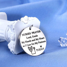 Load image into Gallery viewer, Nurses Keychain Women Valentines Gift for Nursing Student Graduation New Registered Nurse Birthday for Medical Professional Nurses Day Appreciation Christmas New Year Thank You Present Nurse's Prayer
