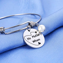 Load image into Gallery viewer, Long Distance Friendship Bracelets Set of 3 Best Friends Relationship Bangle Gift for Women Sisters Birthday Teen Girls Christmas BFF Besties Graduation No Matter When What Where
