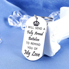 Load image into Gallery viewer, King George Hamilton Gifts Christmas Love Keychain for Musician Theater Fans Valentines Day Hamilton Musical Merchandise Broadway American Musical Inspired Funny Novelty for Teen Girls Birthday
