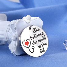 Load image into Gallery viewer, Inspirational Valentines Gifts Keychain for Nurse Graduate for Women Teen Girls Practitioner RN Medical Student Graduation Gift for Best Friends BFF Sister Daughter Mother Birthday Christmas Keyring
