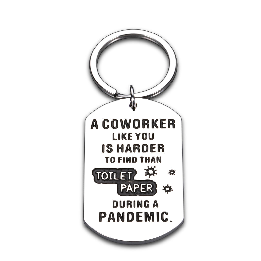 Xmas Gifts for Coworkers Funny Keychain Christmas Gifts for Colleagues Male Thank You Gifts Farewell Gifts for Friend Woman Birthday Going Away Gift for Coworker Leaving Gifts Appreciation Gifts