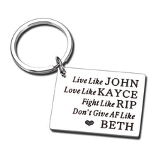 Load image into Gallery viewer, Yellowstone Gifts for Fans Lovers Keychain Yellowstone TV Show Merchandise for Men Best Friends Birthday Gifts for Kids Valentines Gifts for Boyfriend from Girlfriend Keyring Inspired Gift Souvenir
