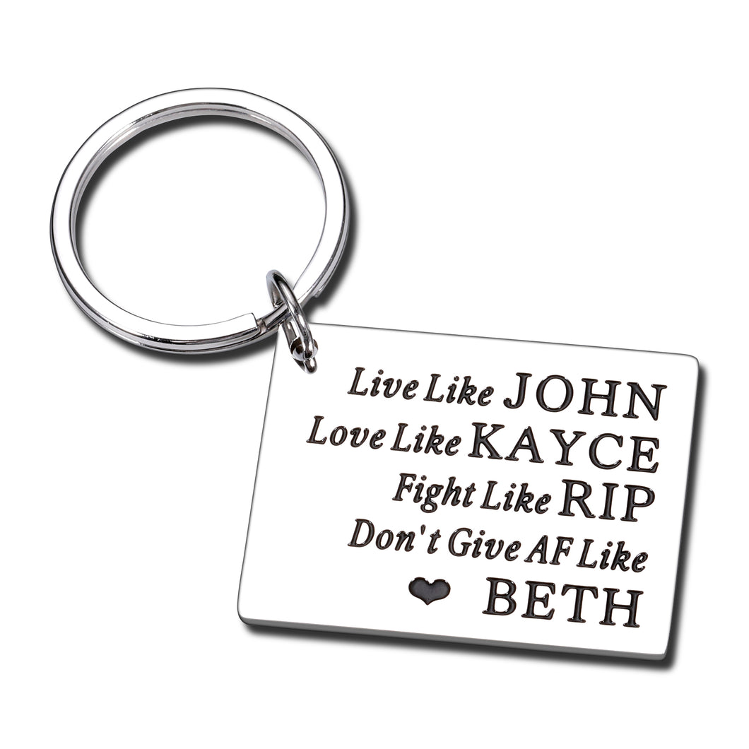 Yellowstone Gifts for Fans Lovers Keychain Yellowstone TV Show Merchandise for Men Best Friends Birthday Gifts for Kids Valentines Gifts for Boyfriend from Girlfriend Keyring Inspired Gift Souvenir