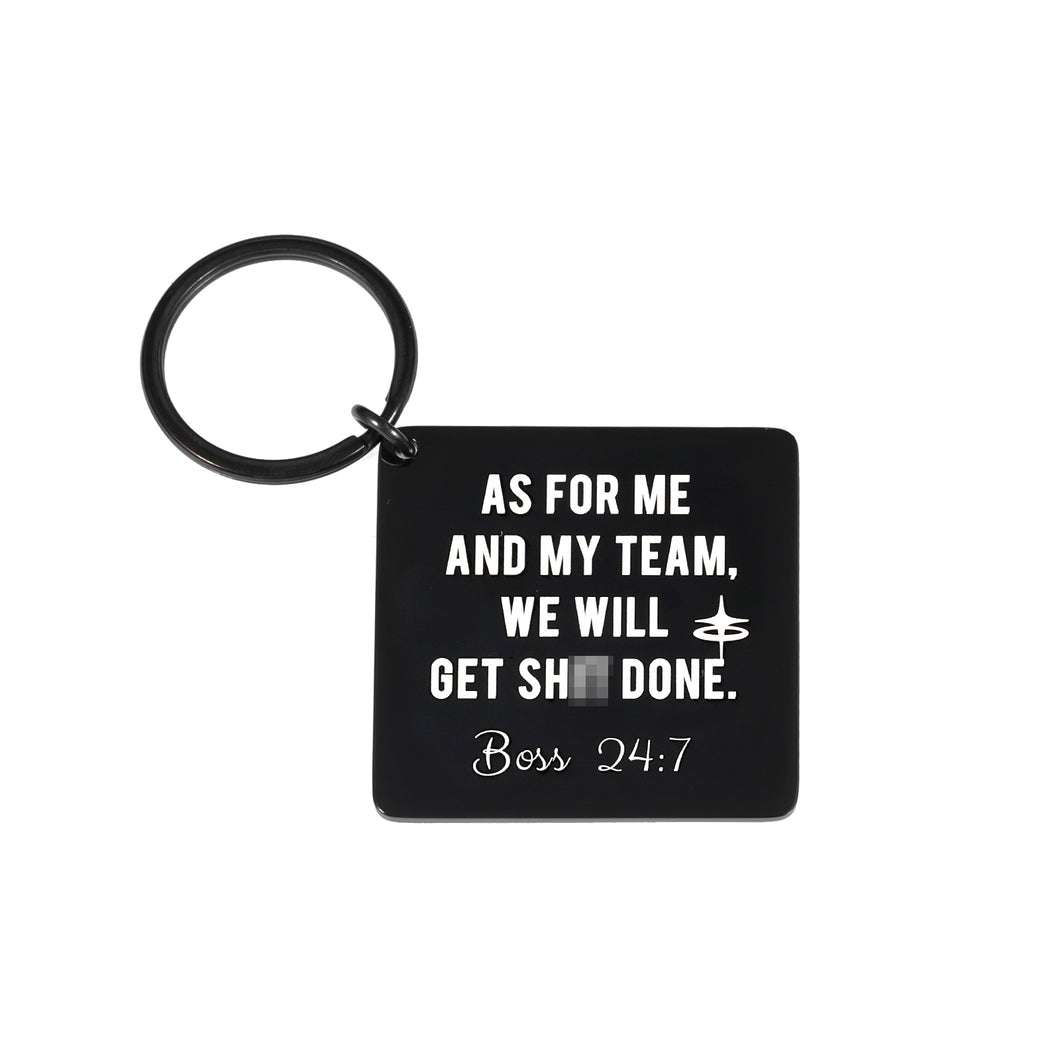 Funny Boss Day Gift Boss Birthday Keychain Thank You Present for Team Leader Mentor Boss Lady Gifts for Women Female Male Supervisor Retirement Goodbye Farewell Christmas Gift Ideas from Coworker