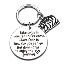 Load image into Gallery viewer, Graduate Gifts for Daughter Son Class of 2022 Keychain College Graduation Gifts for Him Her Boys Girls Junior High School Grad Gifts Master Gifts for Nurse Medical Student Senior 2022 for Women Men
