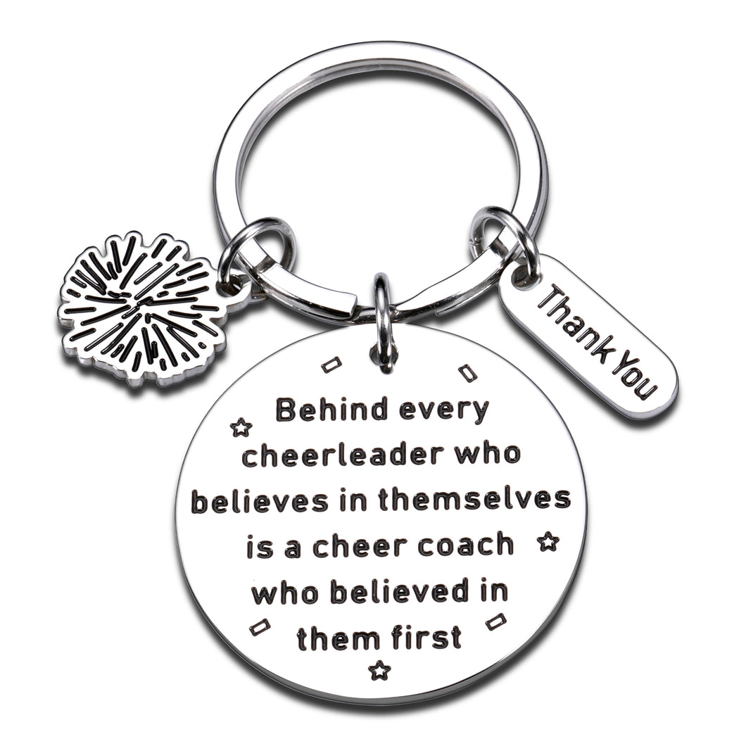 Cheer Coach Gift Cheer Keychains Cheerleader Appreciation Gifts for Coach Thank You Gift Cheerleading Gifts Birthday Graduation End of Season Senior Night Gifts for Cheer Coach Christmas Thanksgiving