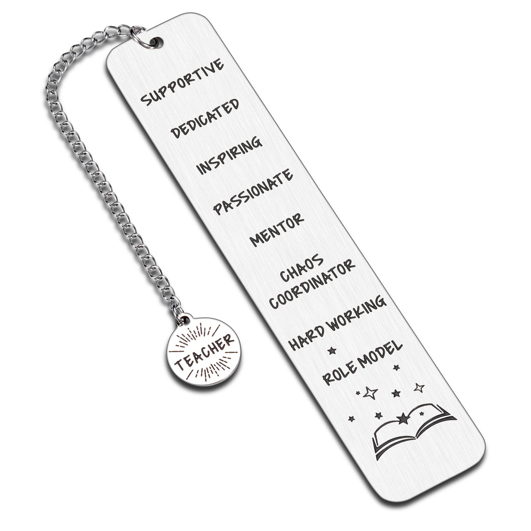 Teacher Gifts for Women Men from Students Graduation Gift Bookmark for Book Lovers Teachers Appreciation Week Gifts for Coach Professor Thank You Gift for Coworker Special Teacher Birthday Retirement