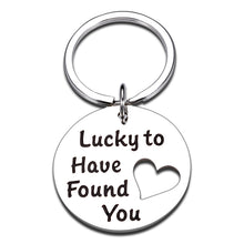 Load image into Gallery viewer, Keychain for Boyfriend Gifts from Girlfriend Valentines Day Gifts for Him Her Couples Gifts for Husband and Wife Christmas Gift Ideas for Women Birthday Gifts for Men Hubby Wifey Gifts Anniversary
