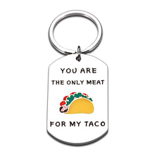 Load image into Gallery viewer, Husband Gifts from Wife Naughty Keychain Funny Valentine Gifts for Husband on Anniversary Present for Boyfriend Gifts for Birthday Soulmate Gifts for Hubby Fiance Lover Taco Gifts from Wifey Fiancee
