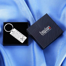 Load image into Gallery viewer, My Daughter Valentine&#39;s Gift from Mom Inspirational Keychain for Her Birthday Teen Girls Teenage Graduation Back to School from Stepmom Foster Mother in Law Wedding New Year Christmas
